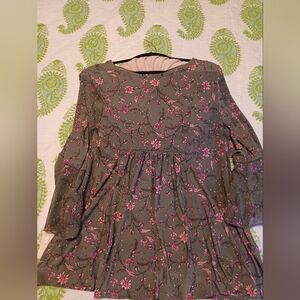 Westport Pink Floral Dress on Green